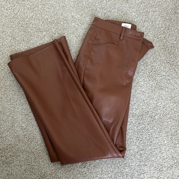 ARITZIA BEATRIX LEATHER PANTS - size 8 - Picture 1 of 7